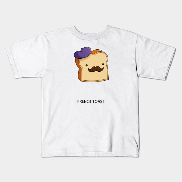 French Toast Kids T-Shirt by Punderful Comics